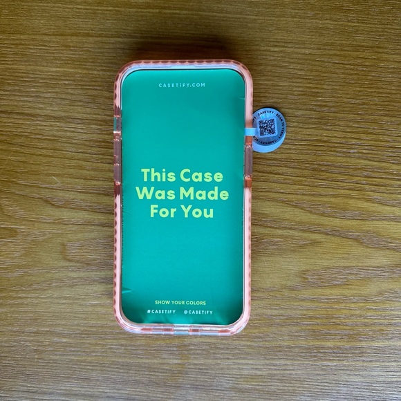 Casetify Groovy Floral Impact Case iPhone 13 Pro Sheer Peach - Picture 4 of 4